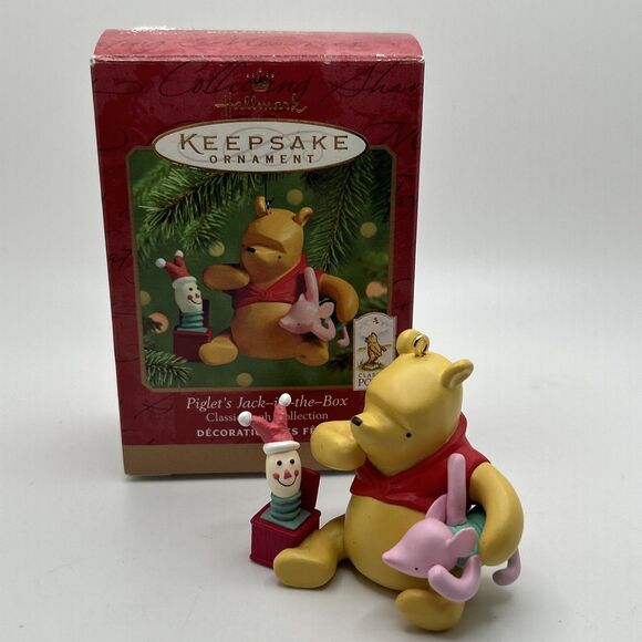 Hallmark Other - Hallmark Keepsake Piglets Jack-in-the-Box Ornament 2000 Classic Pooh Collection